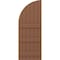 Ekena Millwork Americraft 6-Board (3 Batten) Wood Joined Board-n-Batten Shutters w/ Arch Top, ARW401BQ621X77BTH, PR ARW401BQ621X77BTH - alternate 6